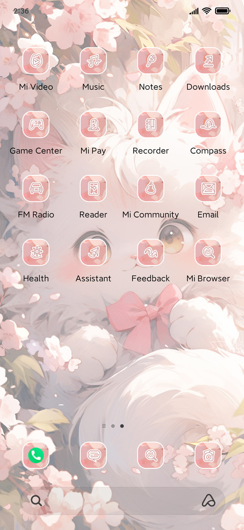 Cherry blossom cat screenshot