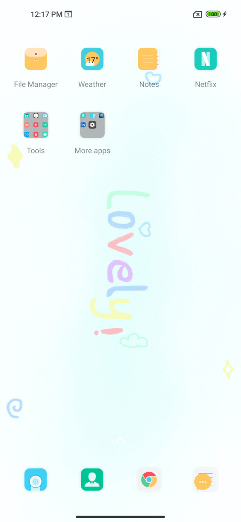 Colored text screenshot