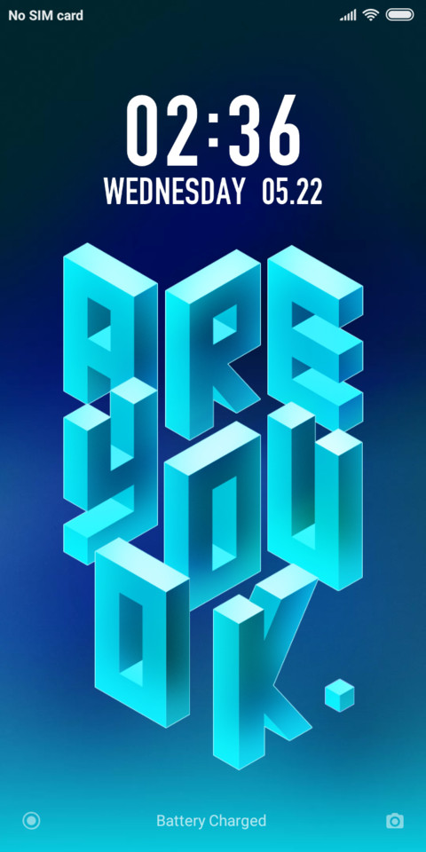ARE YOU OK. - Dynamic Lockscreen screenshot
