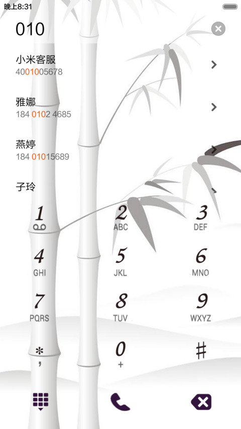 竹叶情（动态水滴特效+全图标） screenshot