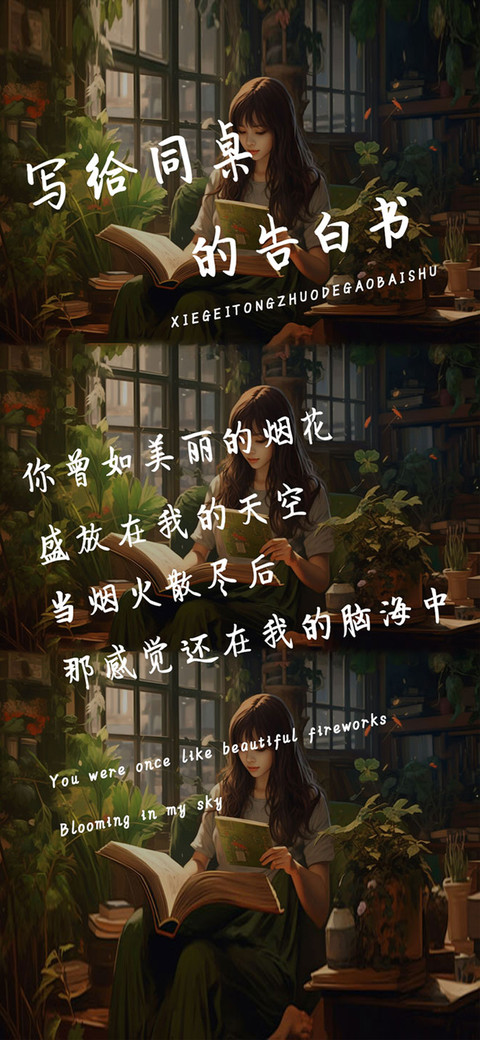 写给同桌的告白书 screenshot