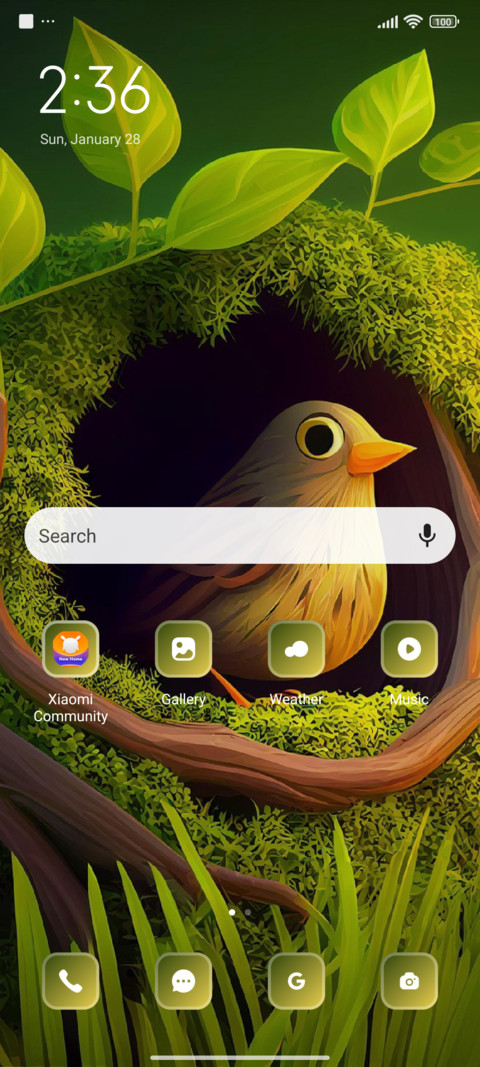 Bird screenshot