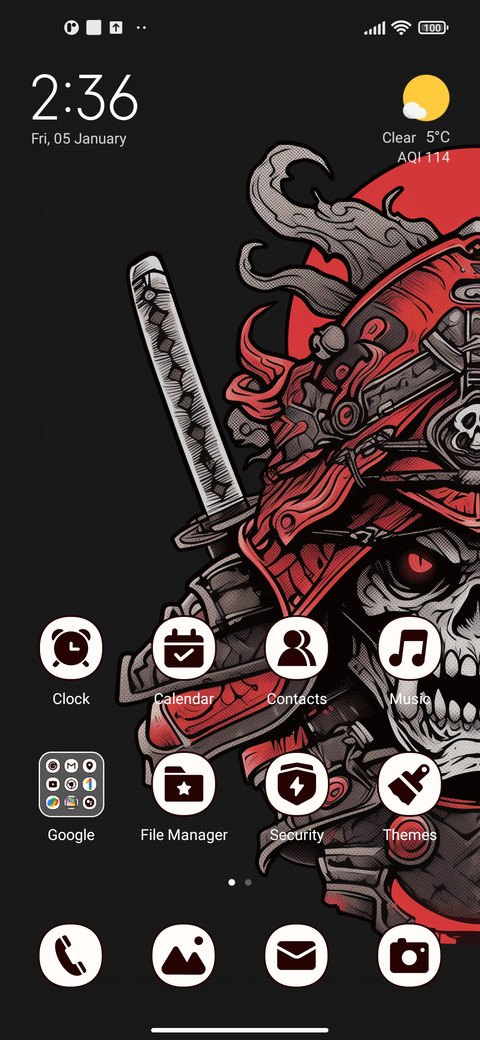 Samurai arms screenshot