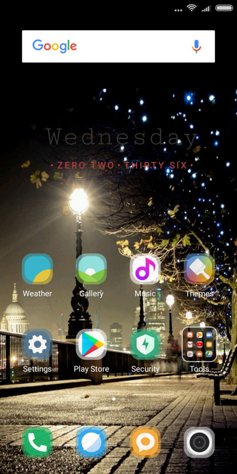 Night dark screenshot