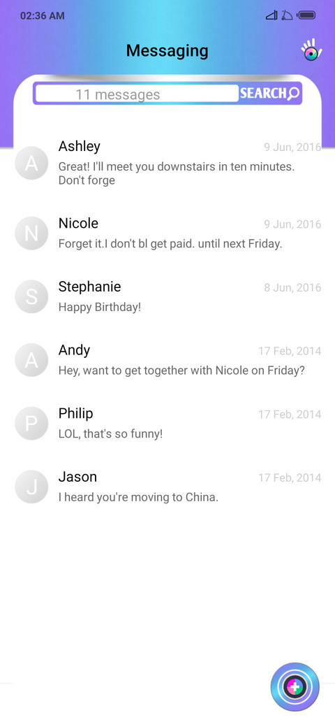 White Gradient V11 screenshot