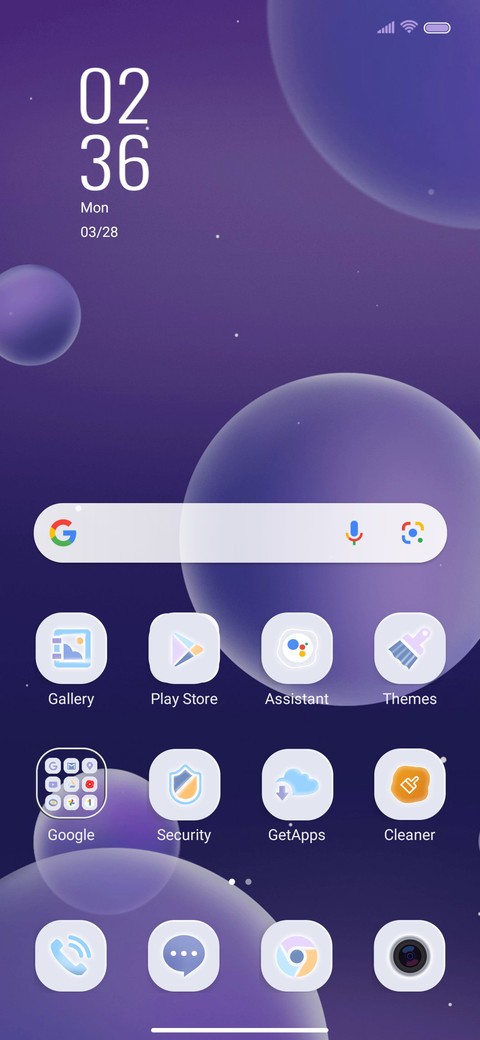 Dynamic gradient screenshot
