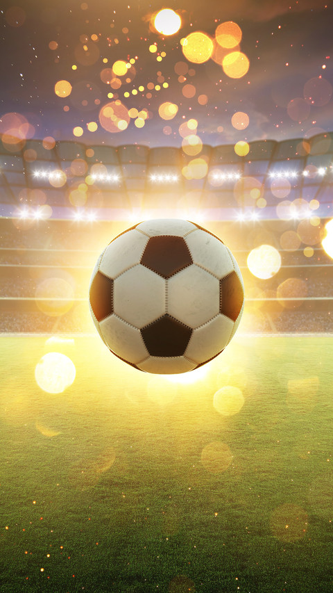 A football speeding on the field screenshot