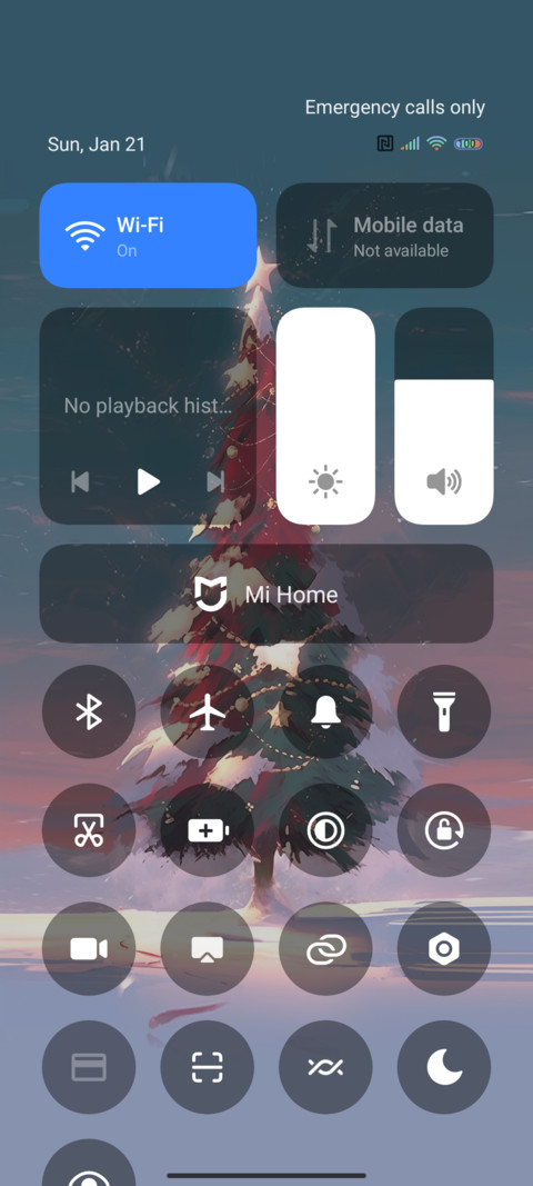 Christmas tree screenshot