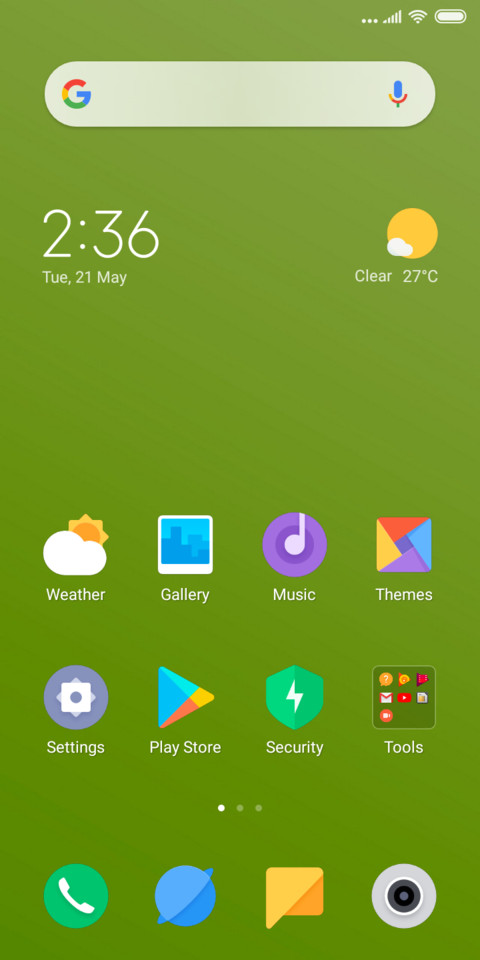 Light Green screenshot