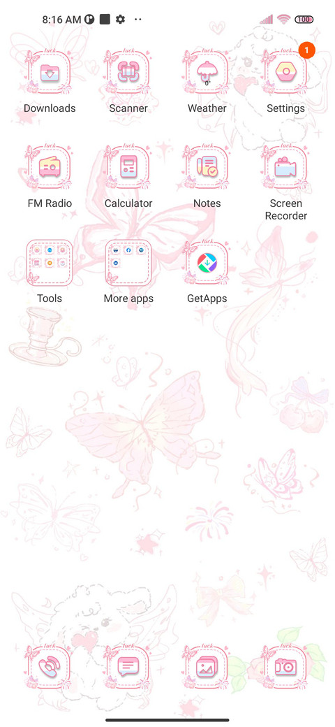 Romantic butterfly screenshot