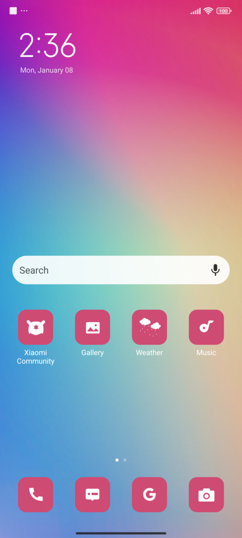 Gradient screenshot