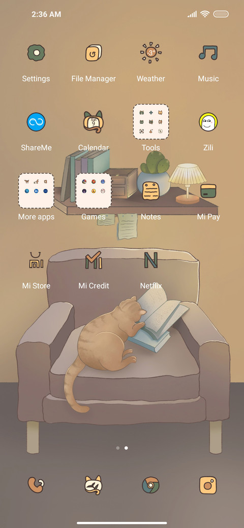 Moe cat screenshot