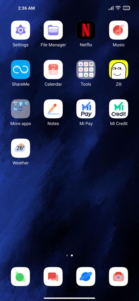 Blue Abstract screenshot