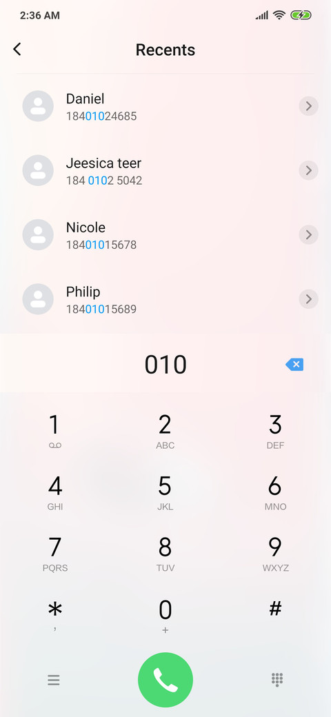 Orange screenshot