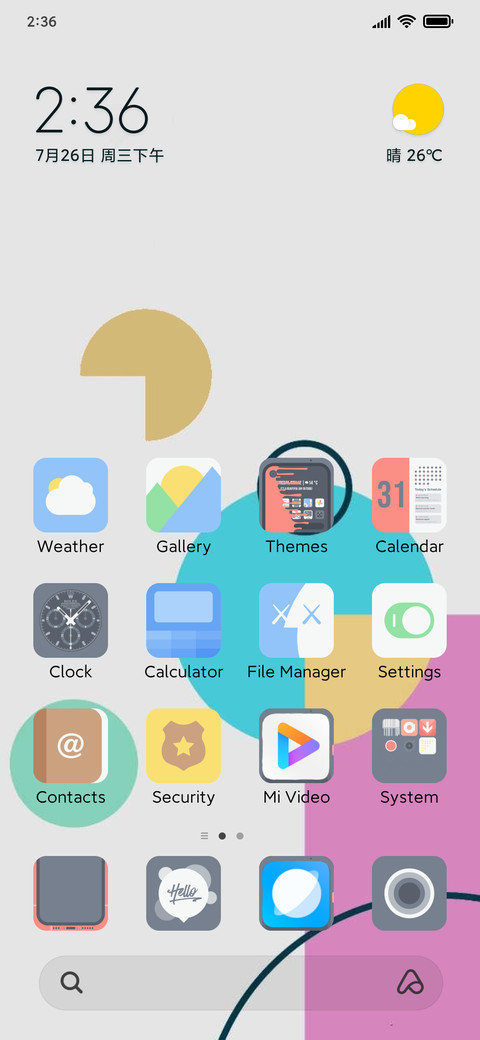 Droid pastel M14 screenshot