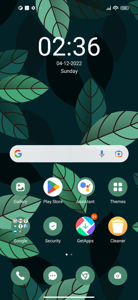 Leaves screenshot