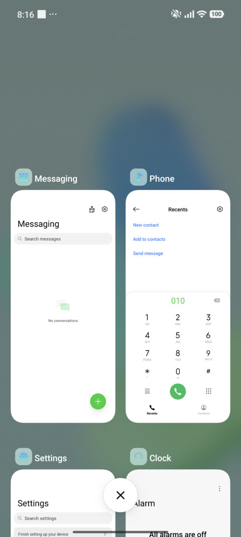 Floating mirror screenshot