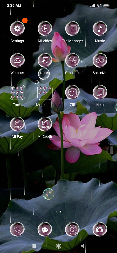Lotus flower red screenshot