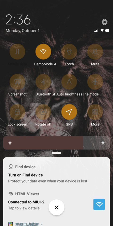 Lion Dark V10 screenshot