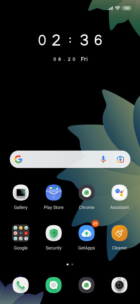 Blue green screenshot