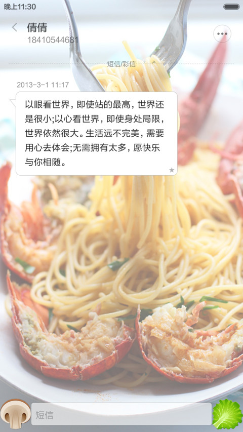 【深夜食堂】虾仁控（葱花动态特效+双锁屏壁纸+小碗美食图标） screenshot