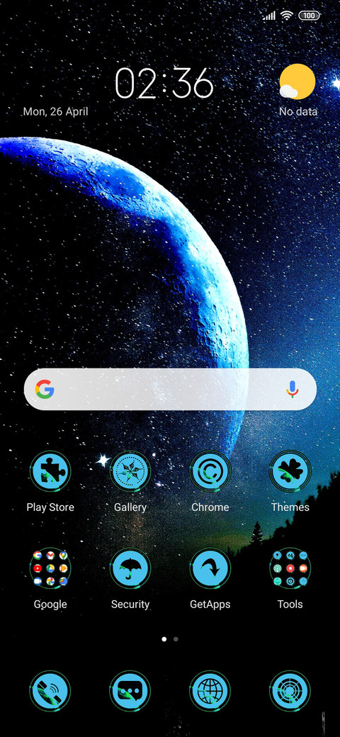 Starry Night Earth screenshot