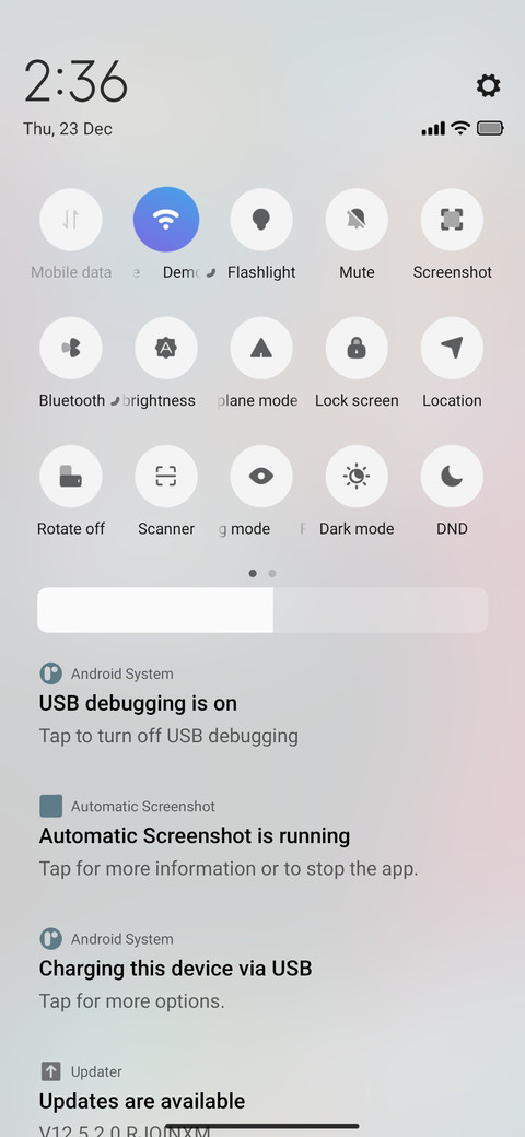 White screenshot