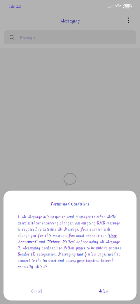 Purple stars screenshot