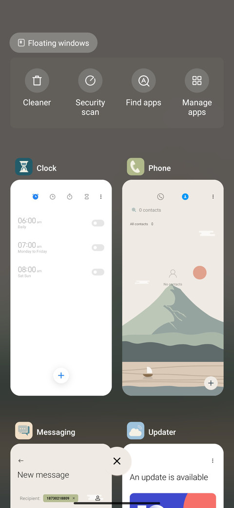 Android S screenshot