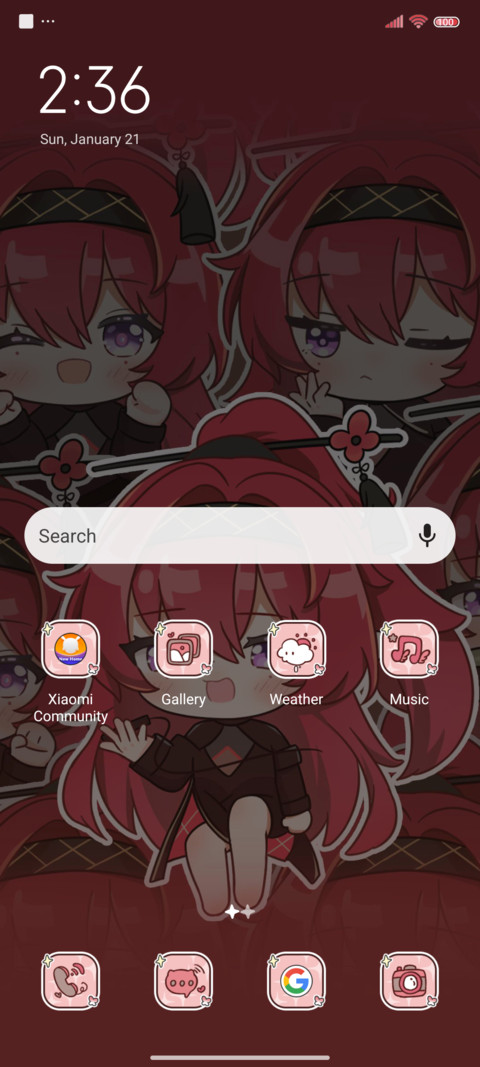 Cute red hair girl screenshot
