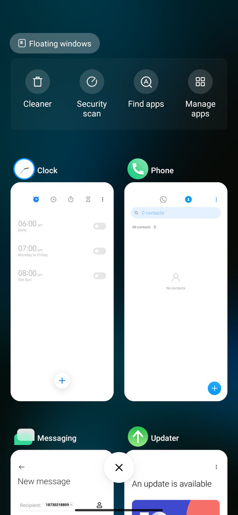 XOS screenshot