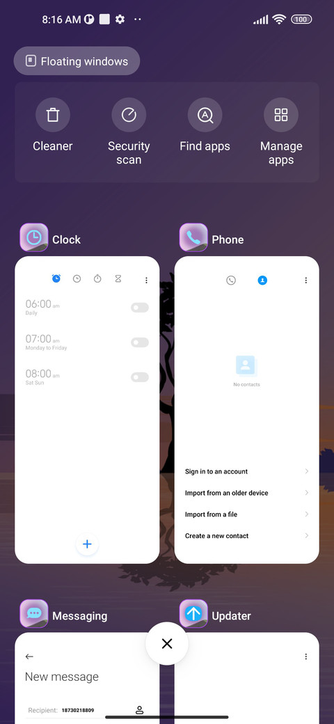 pastel violet screenshot