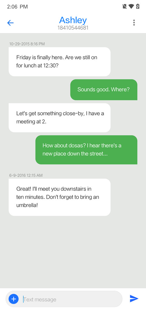 Android Q screenshot
