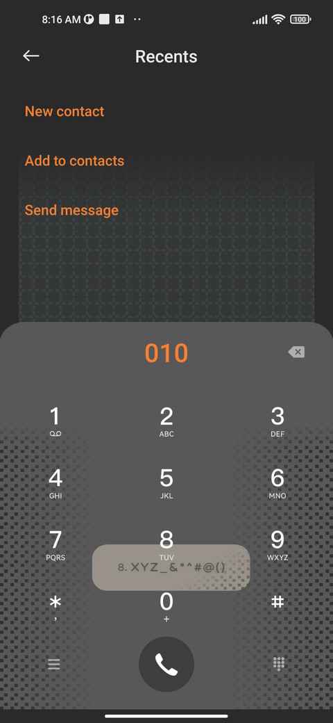 Retro block keypad screenshot