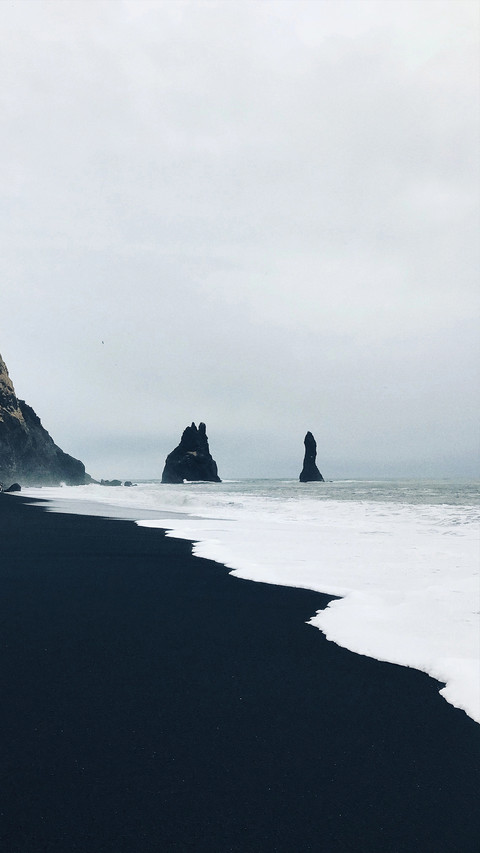 Iceland's black sand beach screenshot