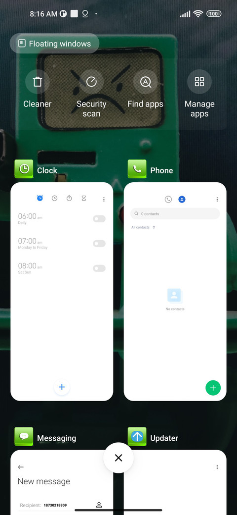 Mecha screen screenshot