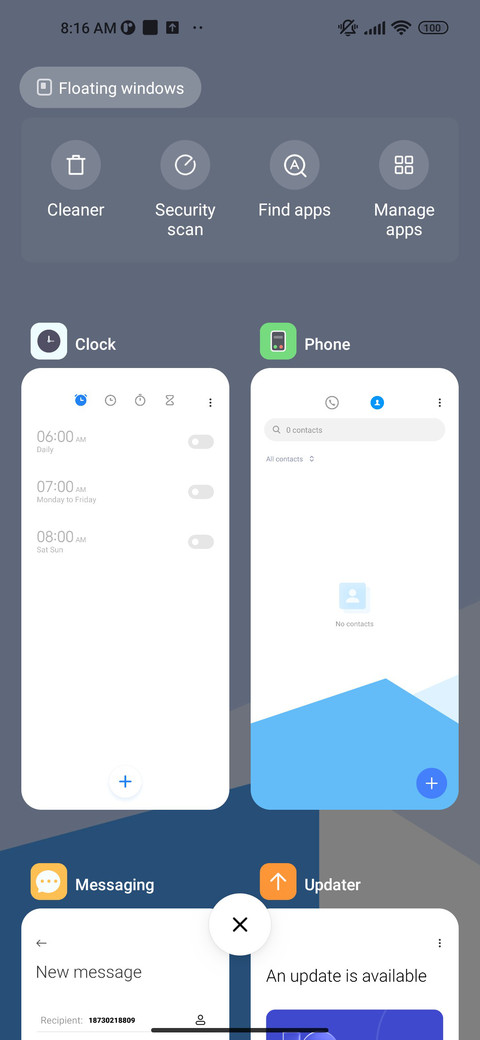 Blue Geometry screenshot