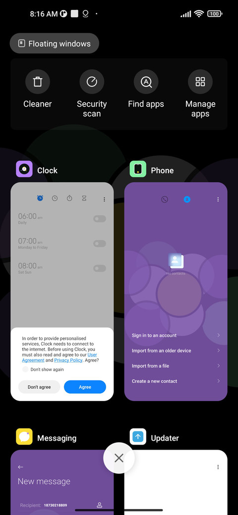 My circle diagram screenshot