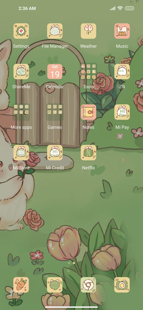 Rose Garden bunny screenshot