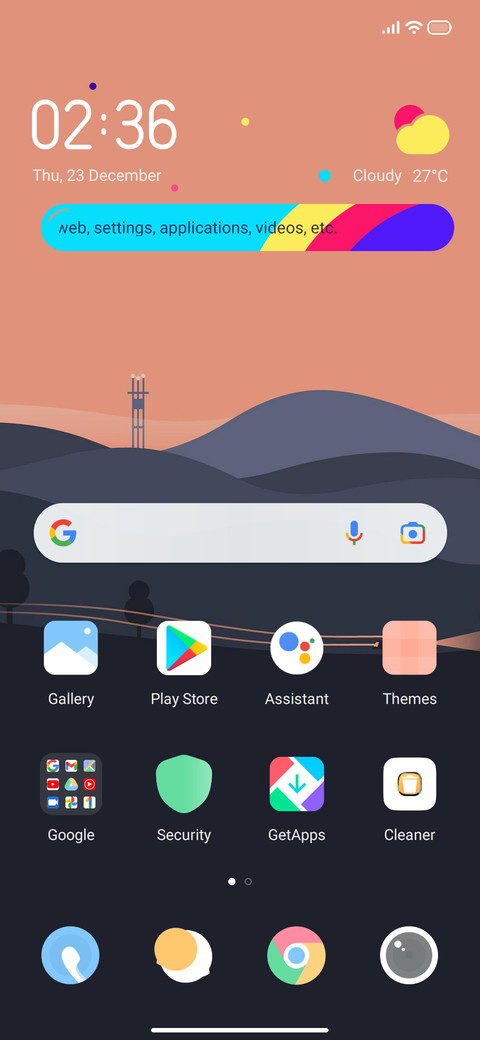 Minimal X screenshot