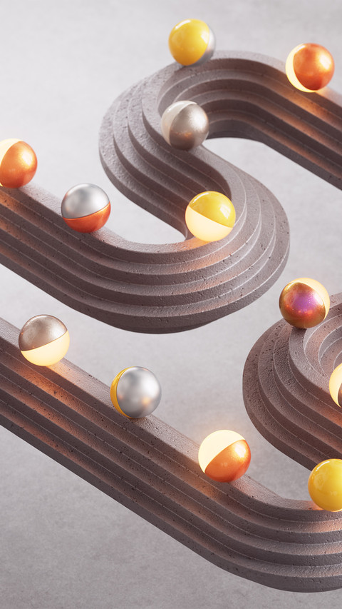 A metal sphere on the track screenshot