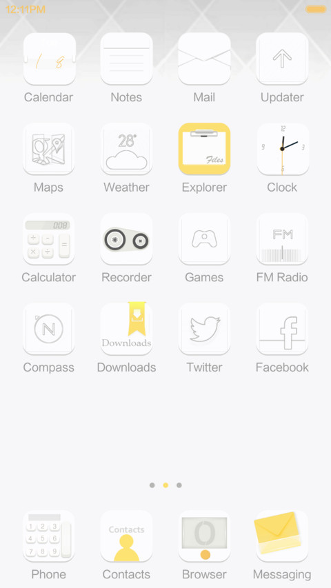 iOS 9 Touch of Gold screenshot