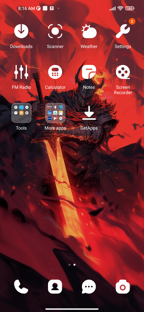 Flame blade screenshot