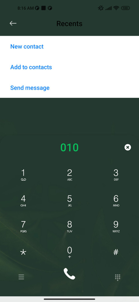 Green leaf flower screenshot