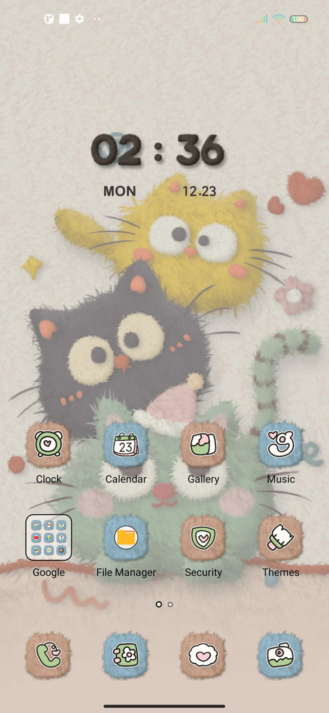 Plush kitten ball screenshot