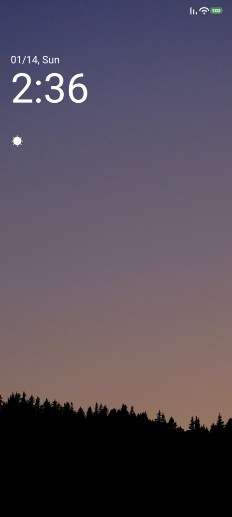 Simple sunset screenshot