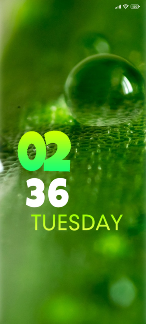 Rain droplets screenshot