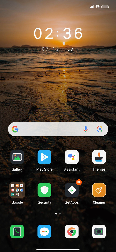 sunset screenshot