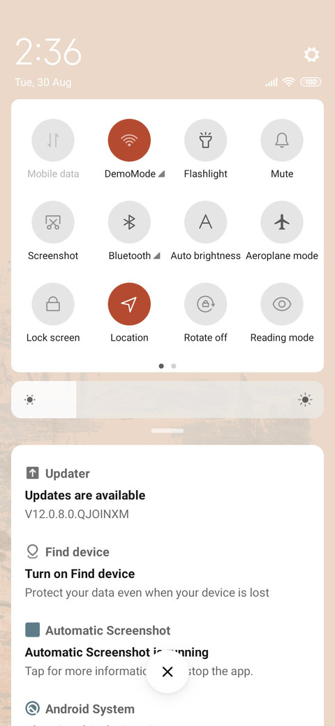 Sunrise screenshot