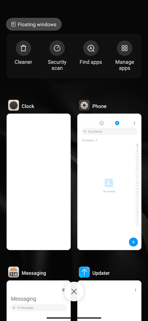 Black gold dial screenshot
